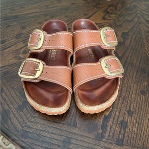 Birkenstock x staub gold big buckle